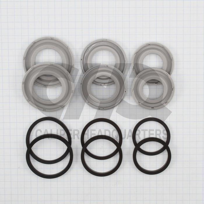 Caliper Kit For 2005 PORSCHE CAYENNE 350mm Front Disc ; Silver Calipers Front