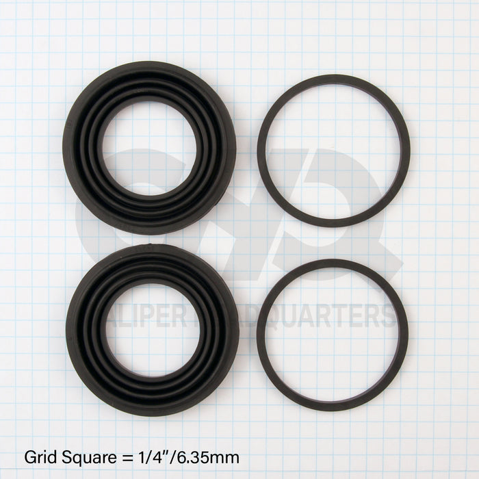 Caliper Kit For 2007 INFINITI QX56 To 9/06 ; Akebono Front Caliper ; 350mm Front Disc Front L